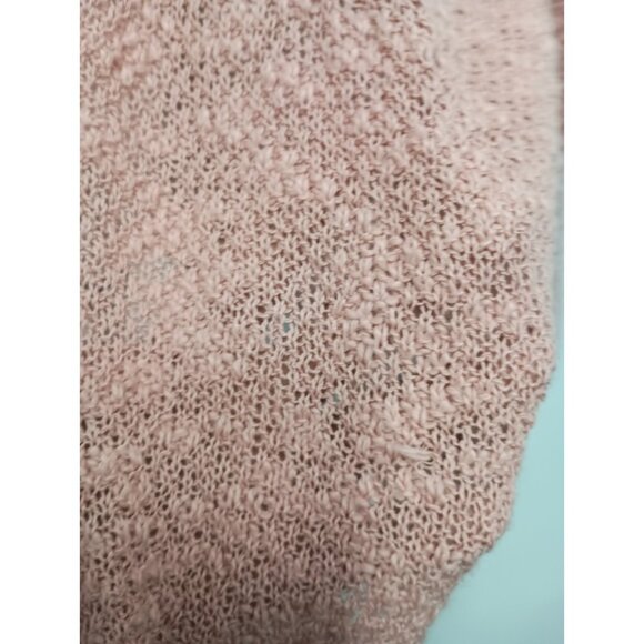 Roxy Womens BOHO Cardigan Small Pink Longline Open Front Minimalist Casual - Picture 4 of 9